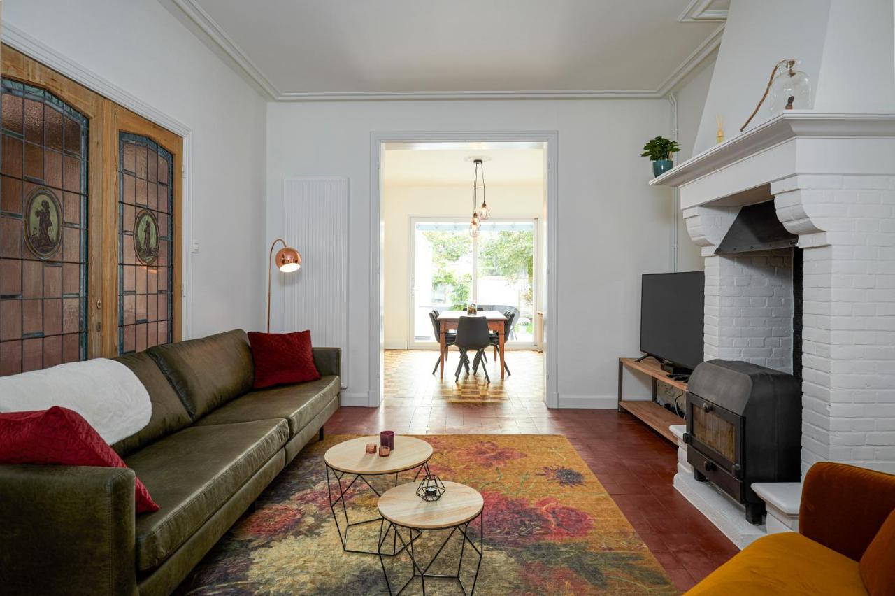 Вилла Trendy, Authentieke Woning Met Groot Terras En Tuin Брюгге Экстерьер фото