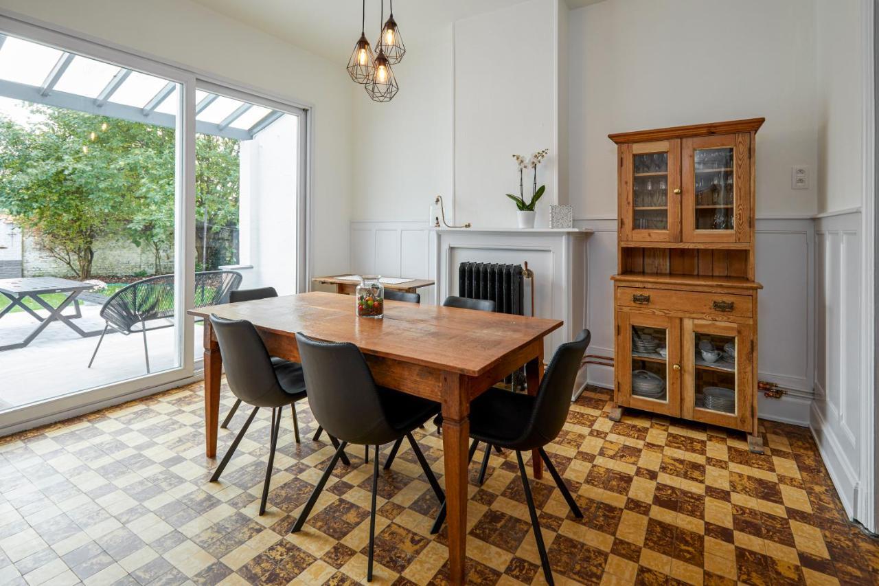 Вилла Trendy, Authentieke Woning Met Groot Terras En Tuin Брюгге Экстерьер фото