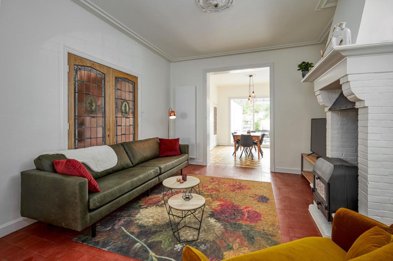 Вилла Trendy, Authentieke Woning Met Groot Terras En Tuin Брюгге Экстерьер фото